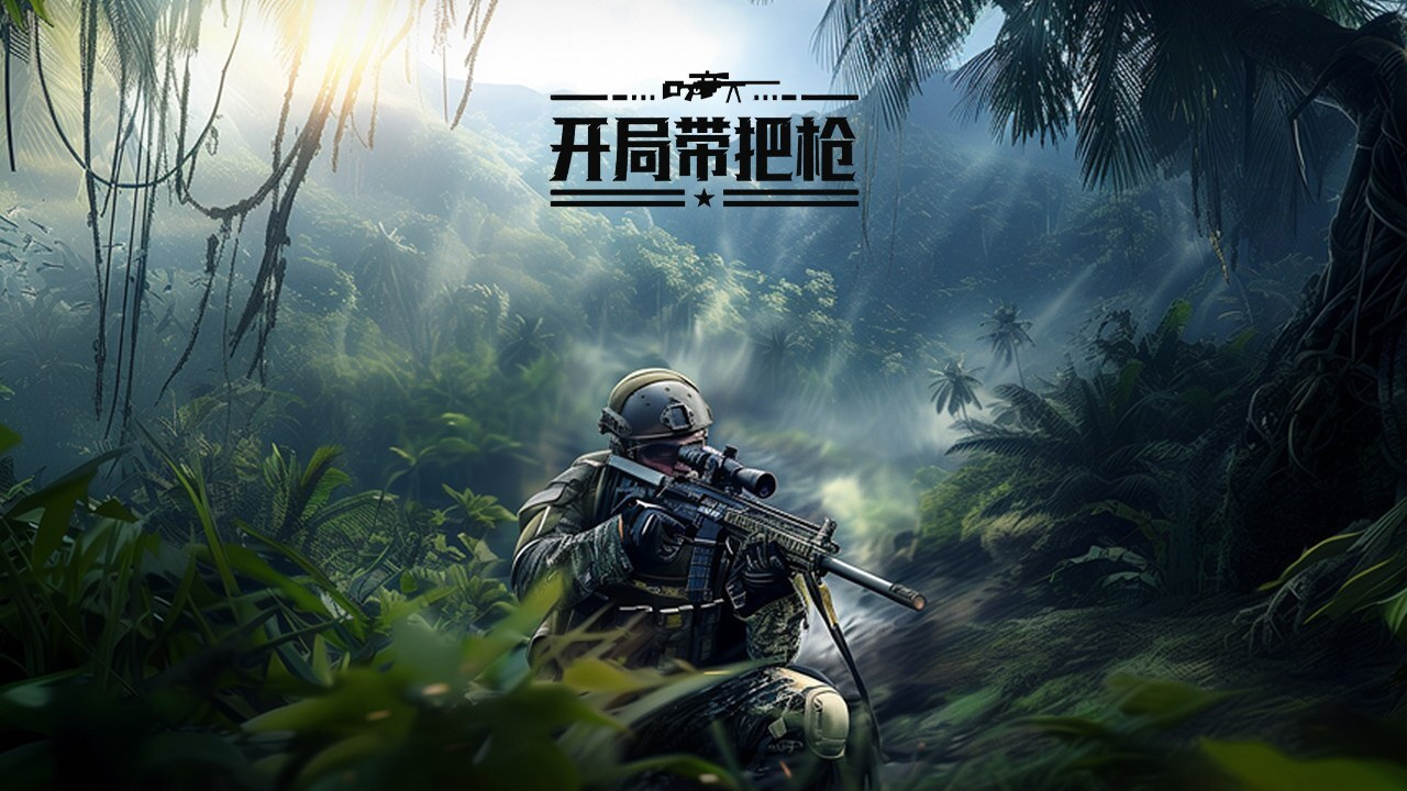 开局带把枪游戏图片