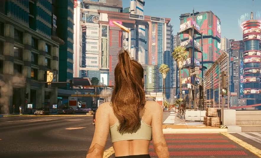 《赛博朋克2077》第三人称MOD更新至1.1.0 女性V动作重做成最大亮点